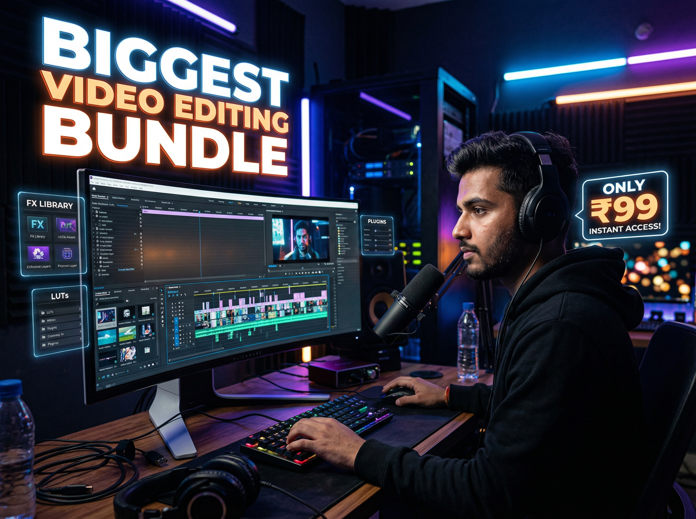 π¬ Mega Video Editing Bundle β The Ultimate Toolkit for Creators!